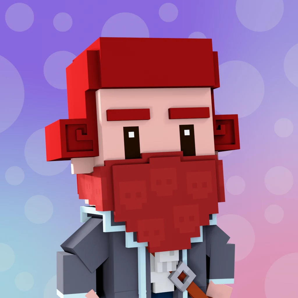 Pirate #2875 voxel render