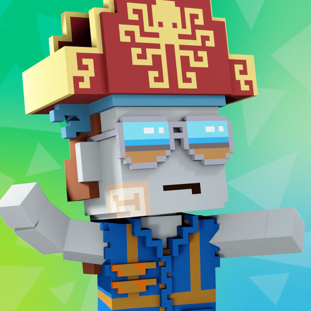 Pirate #2876 voxel render