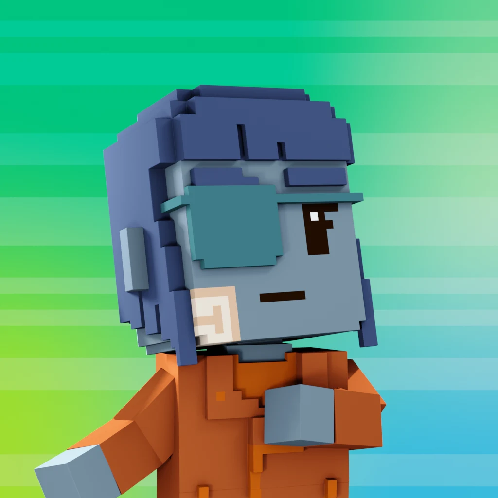 Pirate #288 voxel render