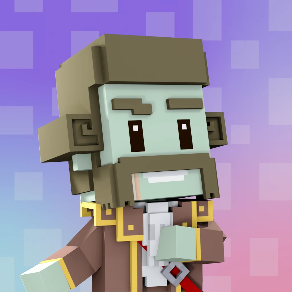 Pirate #2884 voxel render