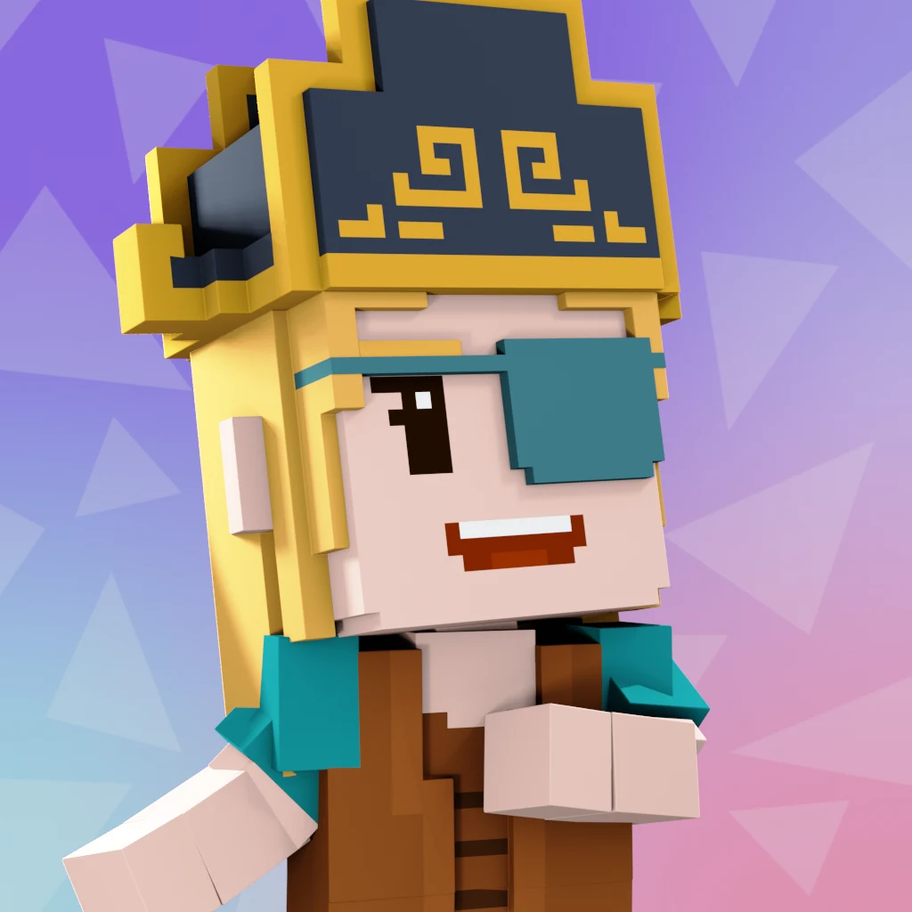 Pirate #2885 voxel render