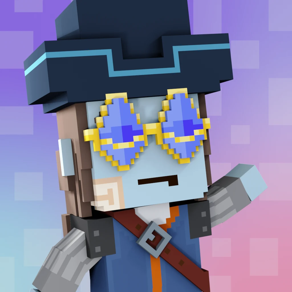 Pirate #2888 voxel render