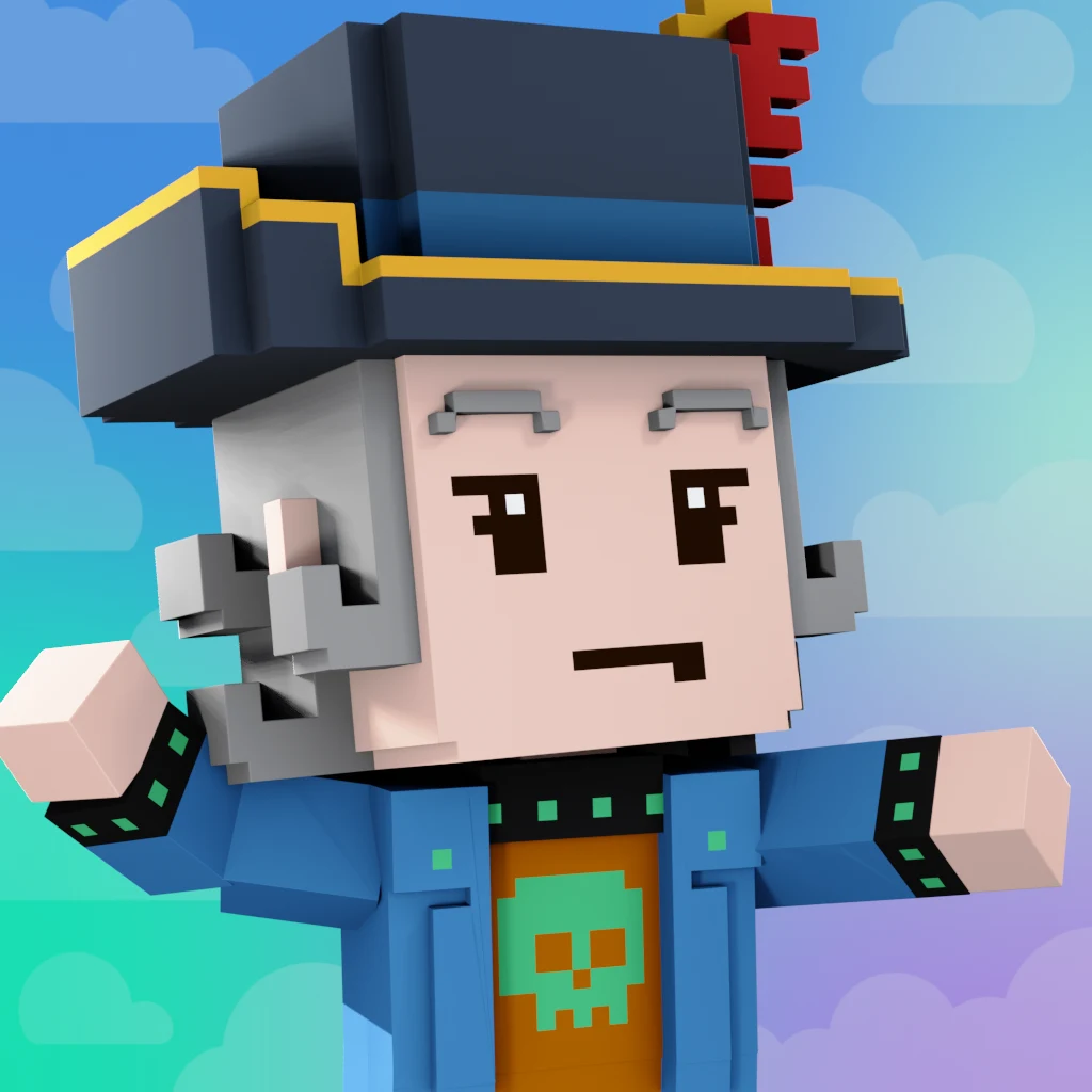 Pirate #2891 voxel render