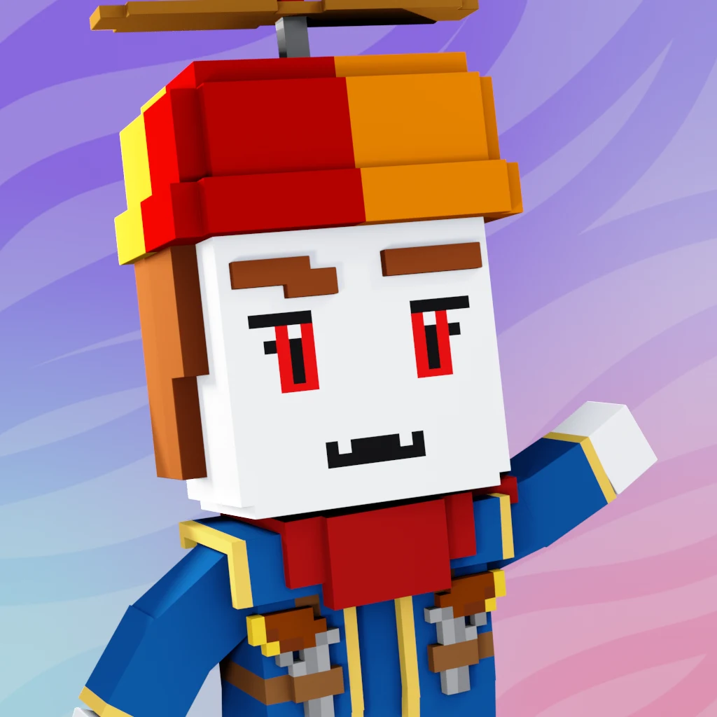 Pirate #2892 voxel render