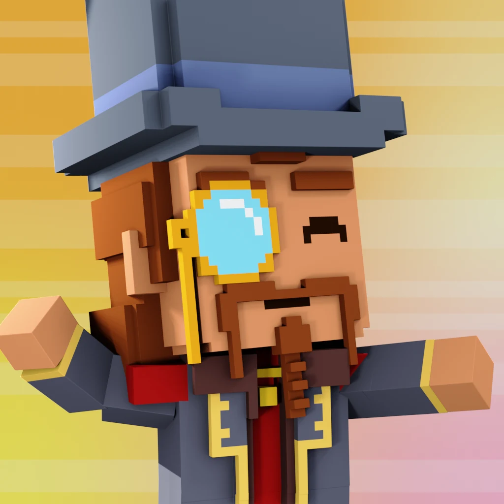 Pirate #2895 voxel render