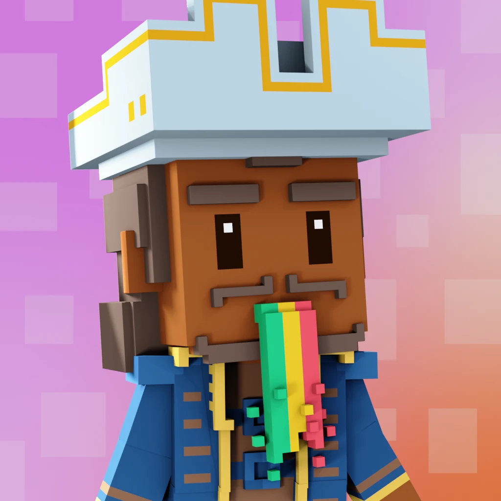 Pirate #2896 voxel render