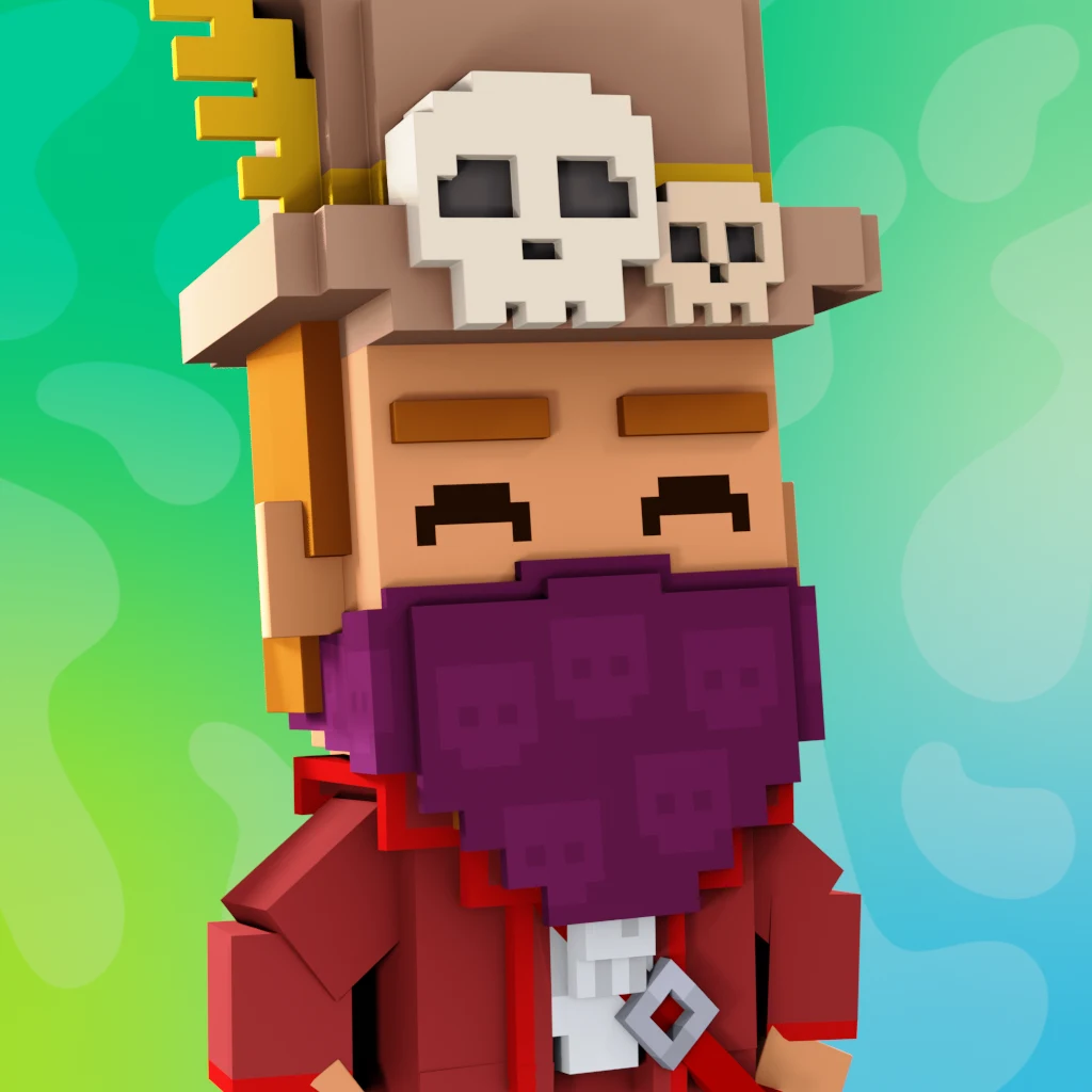 Pirate #2898 voxel render