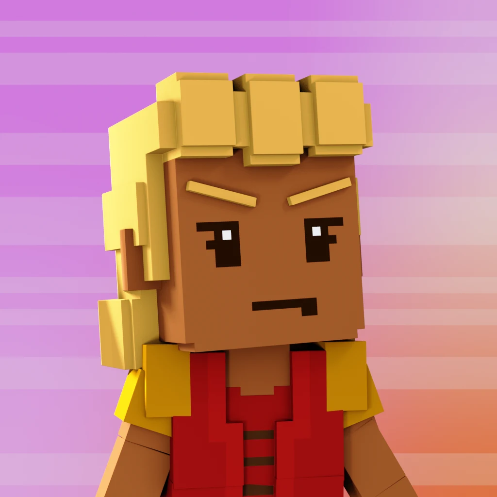 Pirate #2899 voxel render