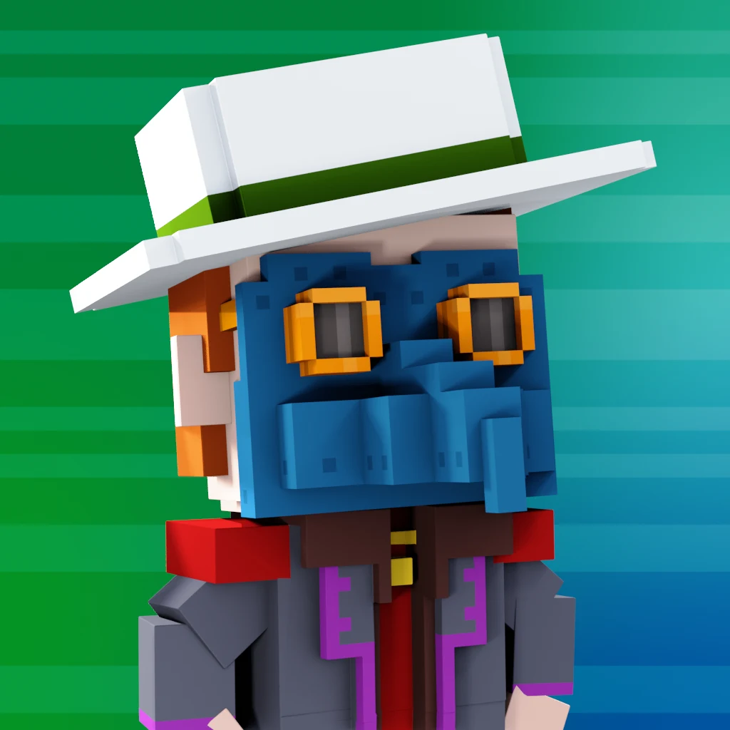 Pirate #29 voxel render