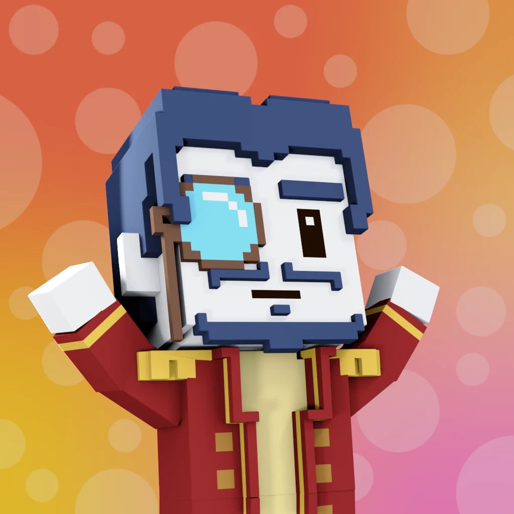 Pirate #2907 voxel render