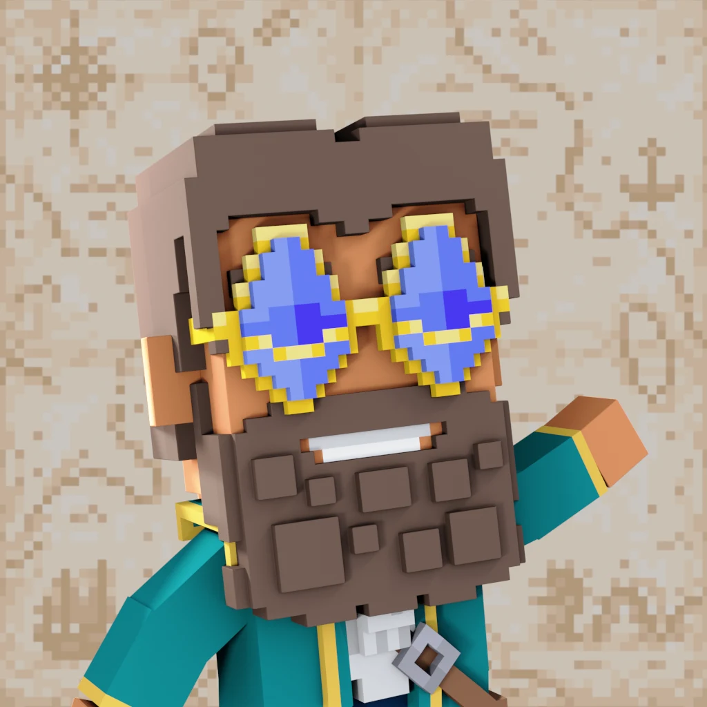 Pirate #291 voxel render