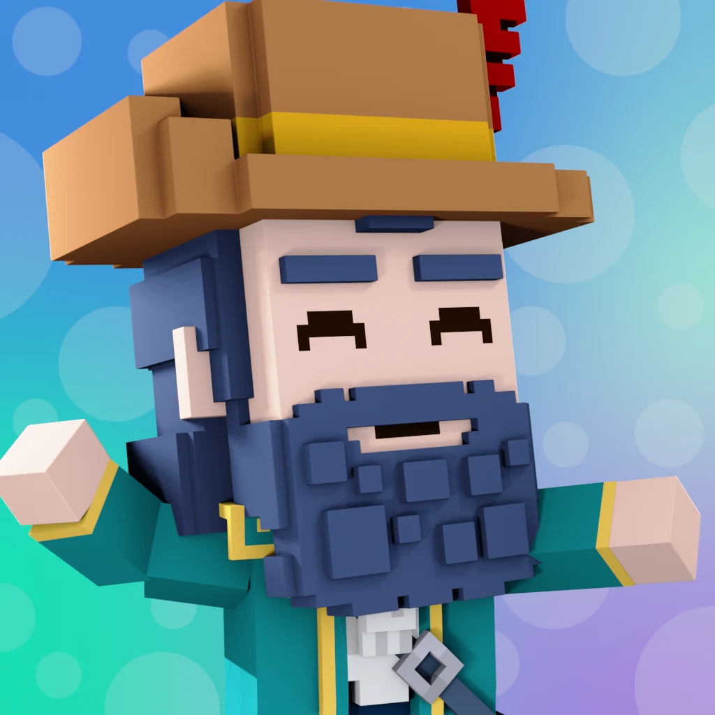 Pirate #2911 voxel render