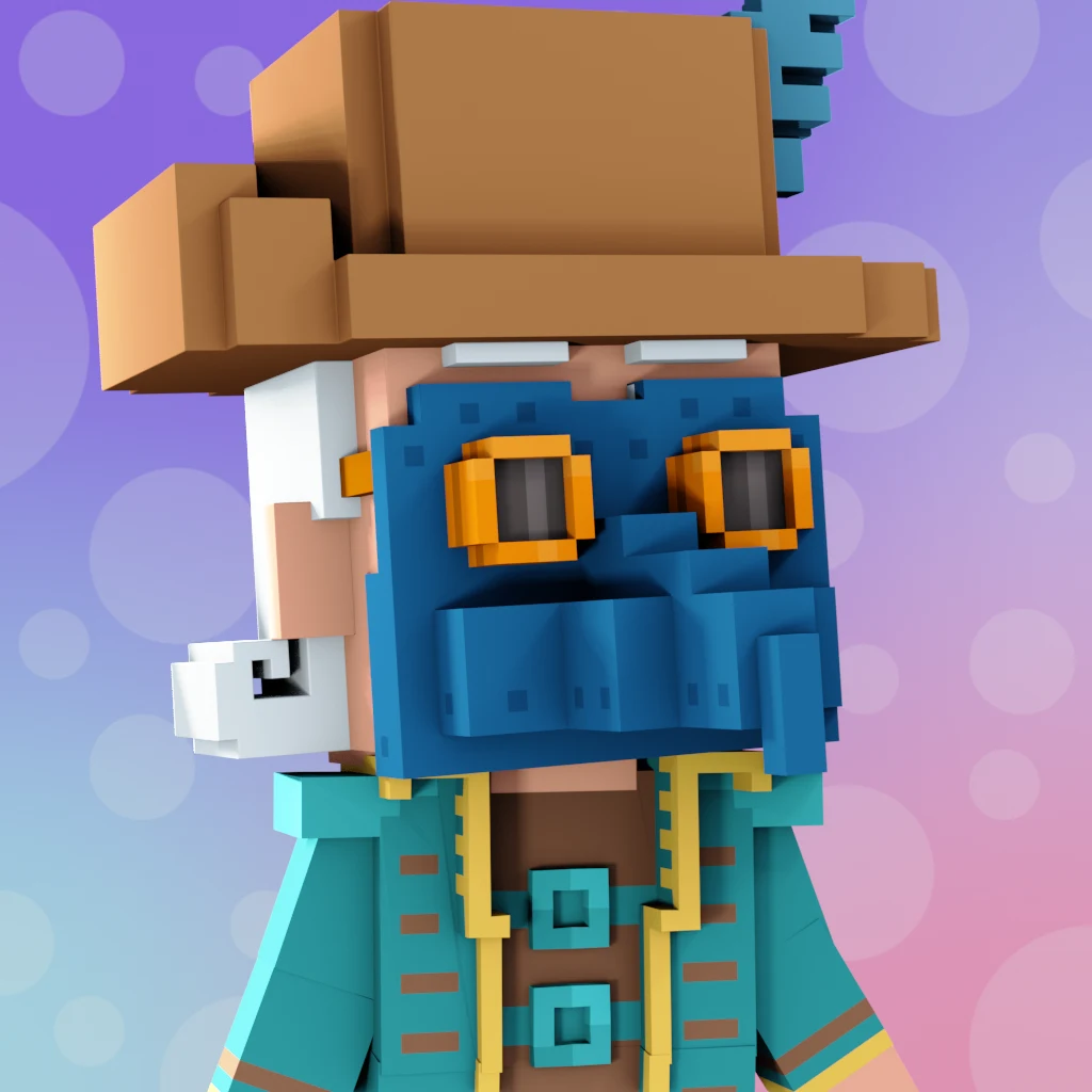 Pirate #2913 voxel render