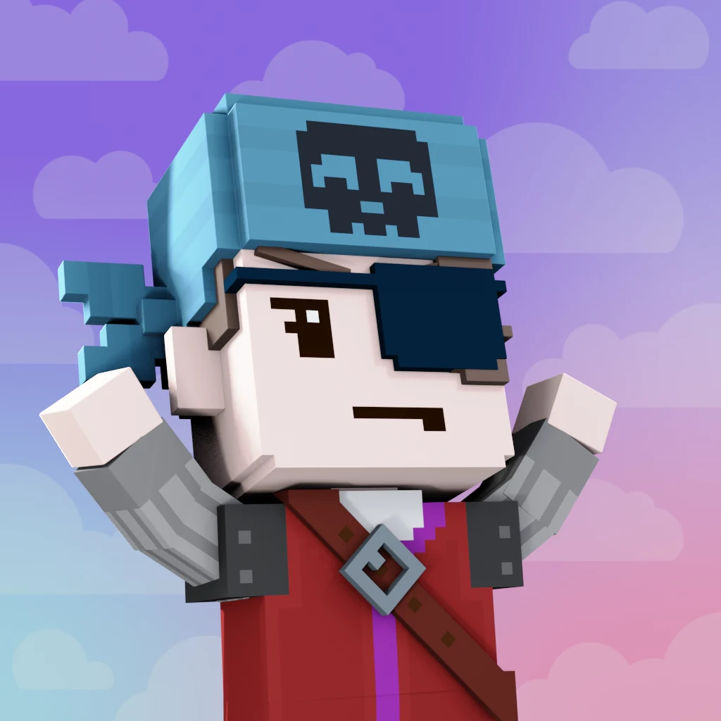 Pirate #2916 voxel render