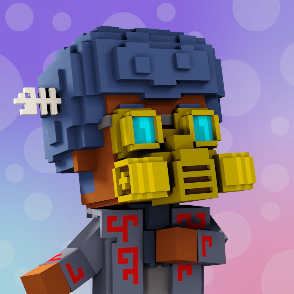 Pirate #2920 voxel render