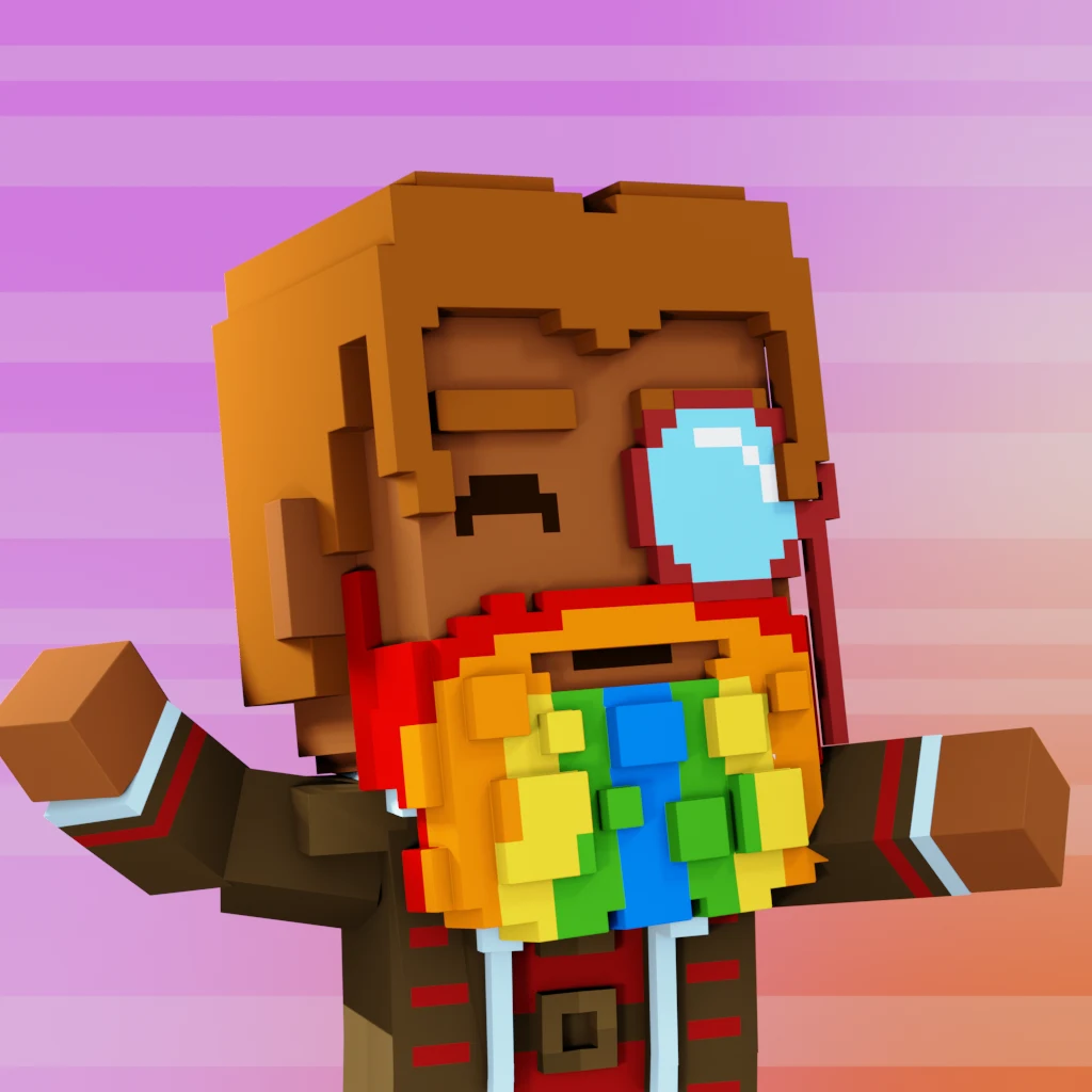 Pirate #2927 voxel render