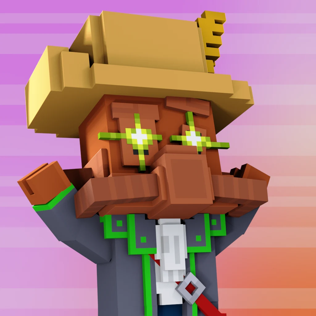 Pirate #2940 voxel render