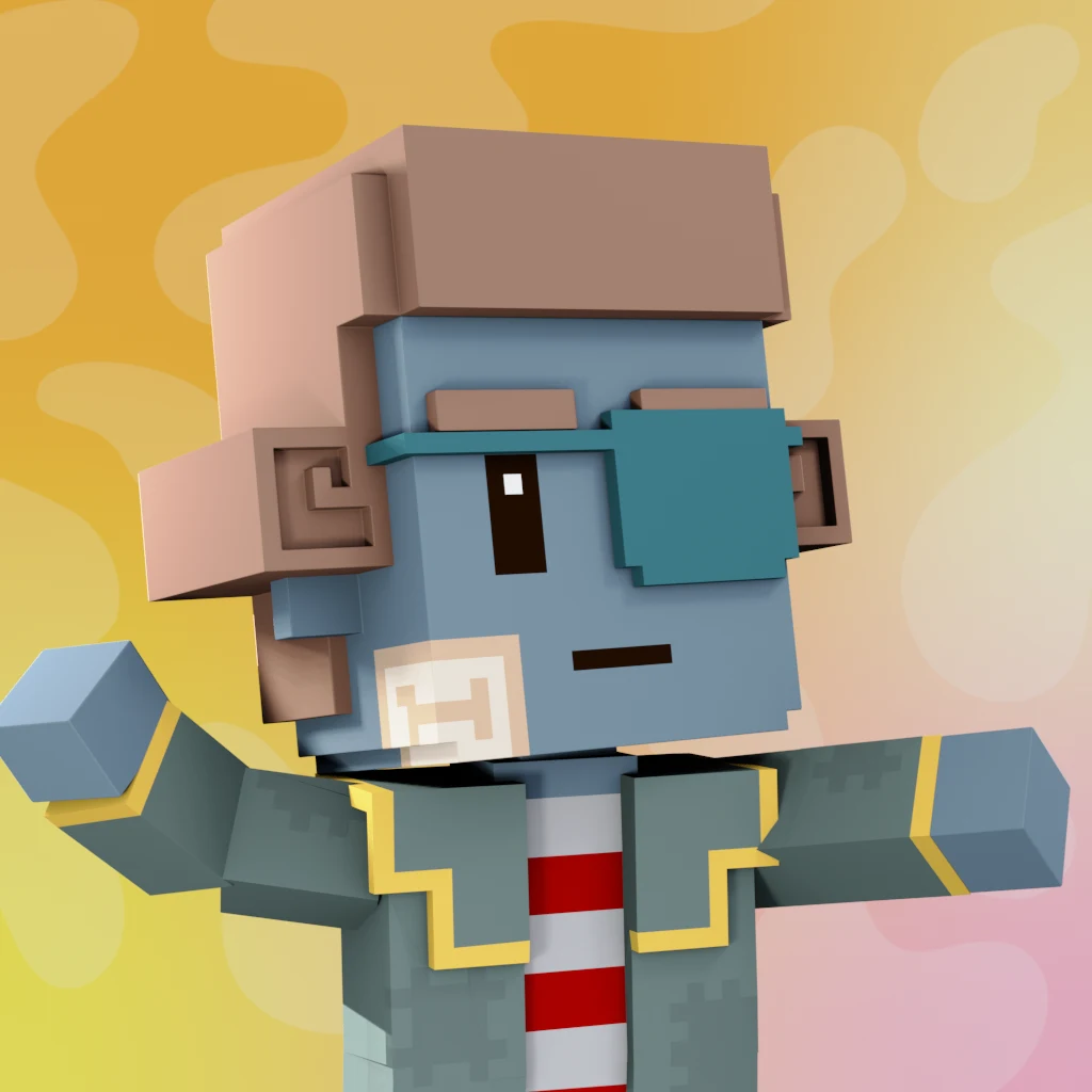 Pirate #2943 voxel render