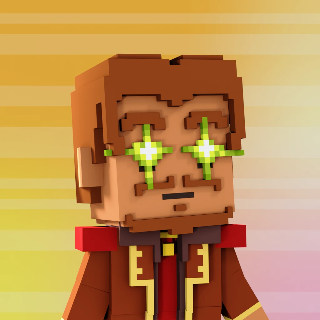Pirate #2945 voxel render