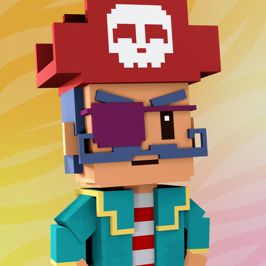 Pirate #2948 voxel render