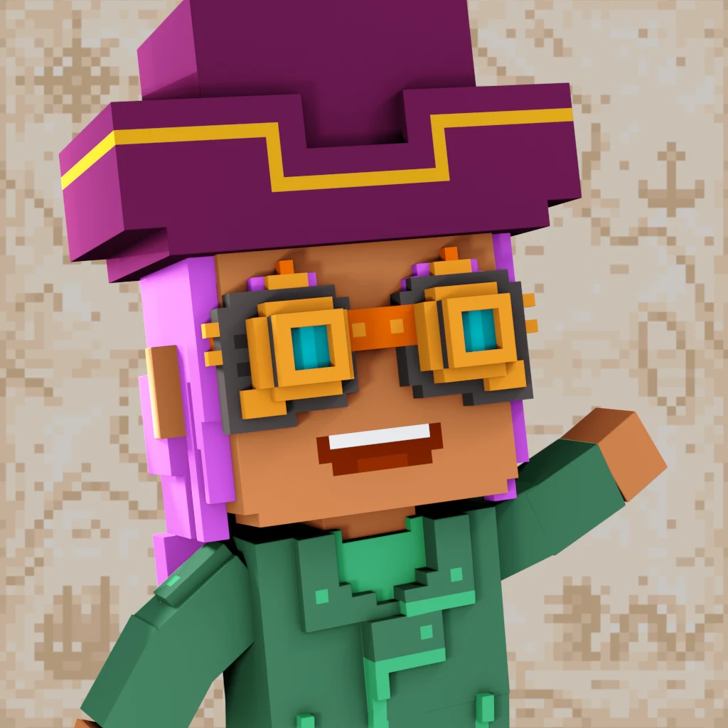 Pirate #295 voxel render