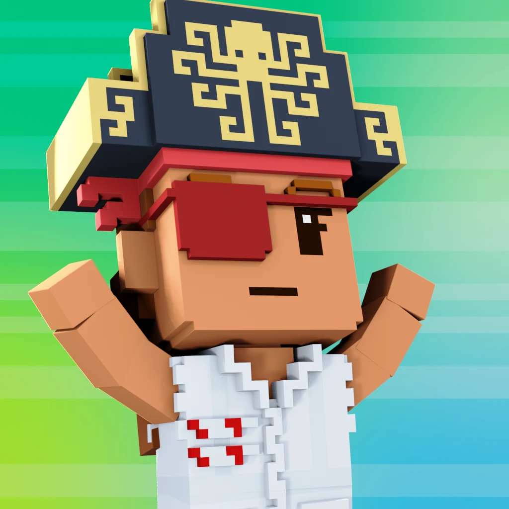 Pirate #2951 voxel render