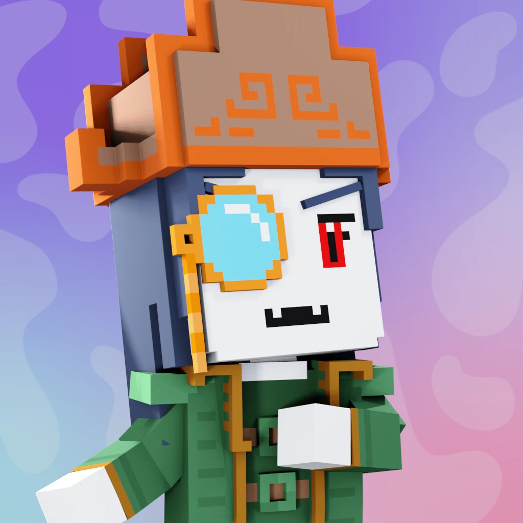 Pirate #296 voxel render
