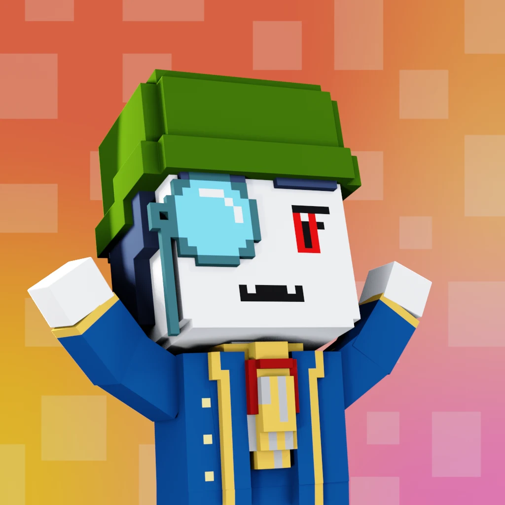 Pirate #2962 voxel render