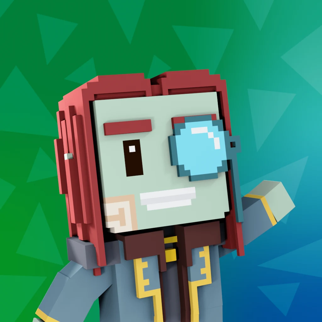 Pirate #2964 voxel render