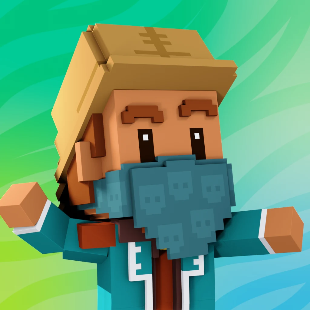 Pirate #2966 voxel render