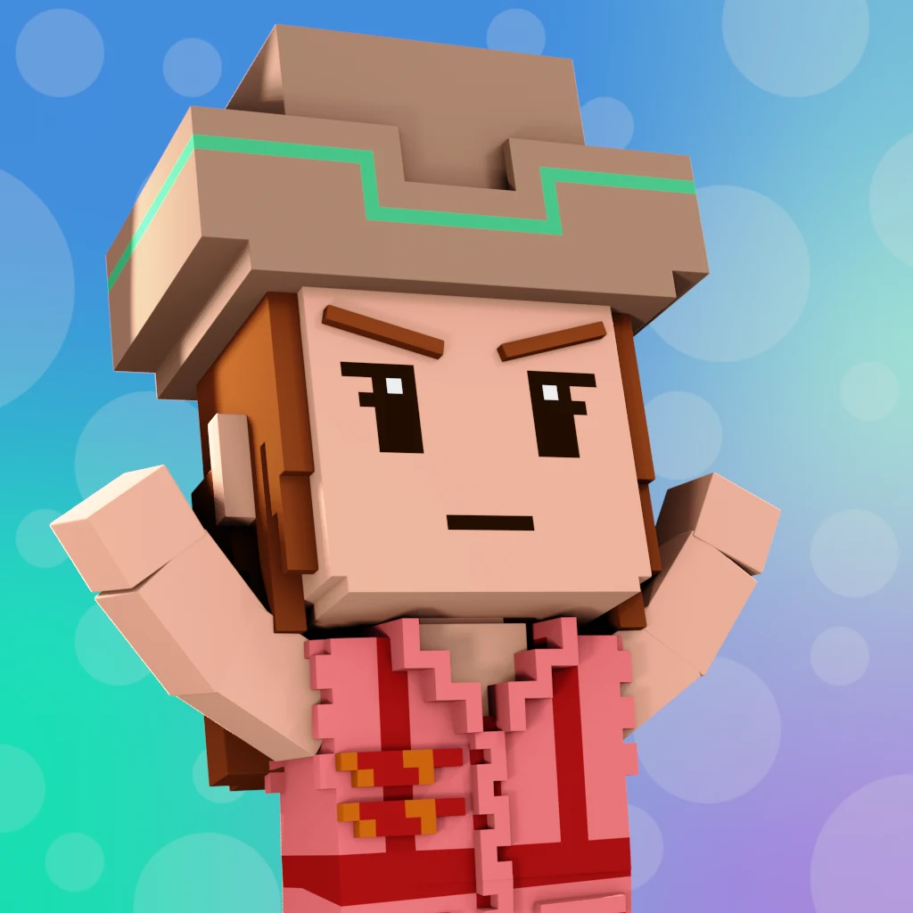 Pirate #2967 voxel render