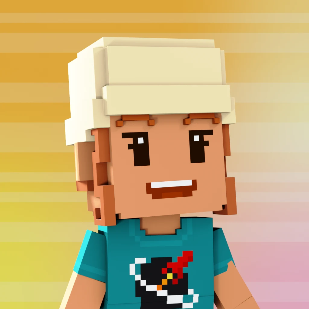 Pirate #297 voxel render