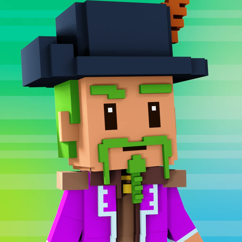 Pirate #2975 voxel render