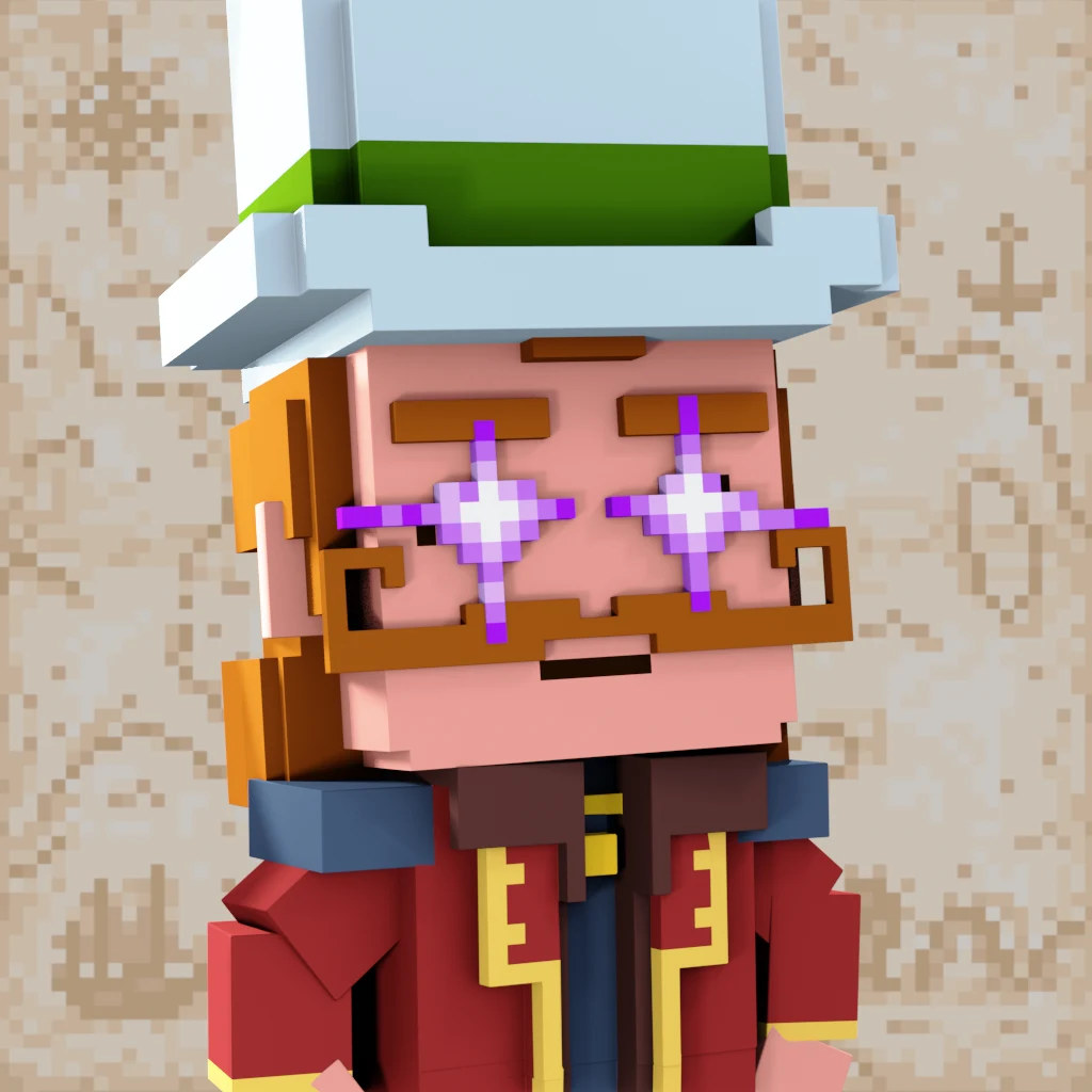 Pirate #298 voxel render