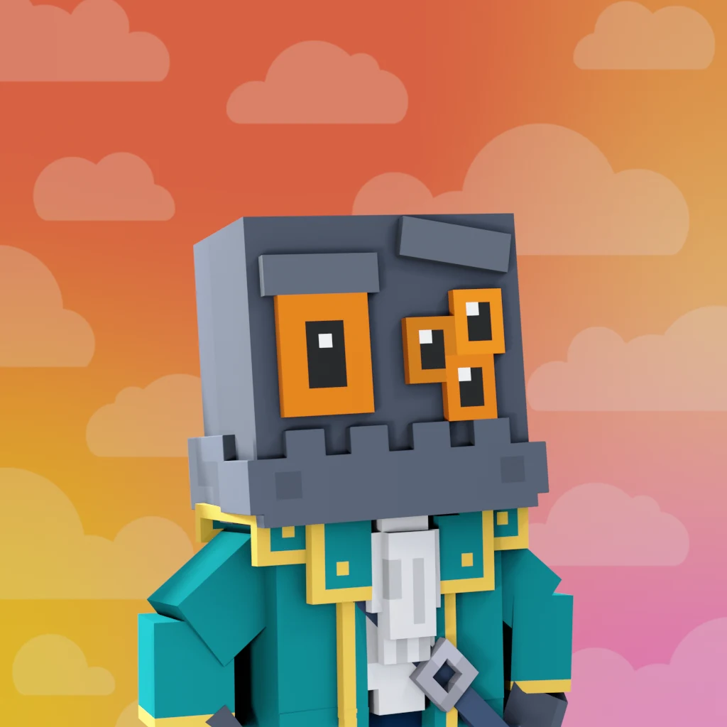 Pirate #2984 voxel render