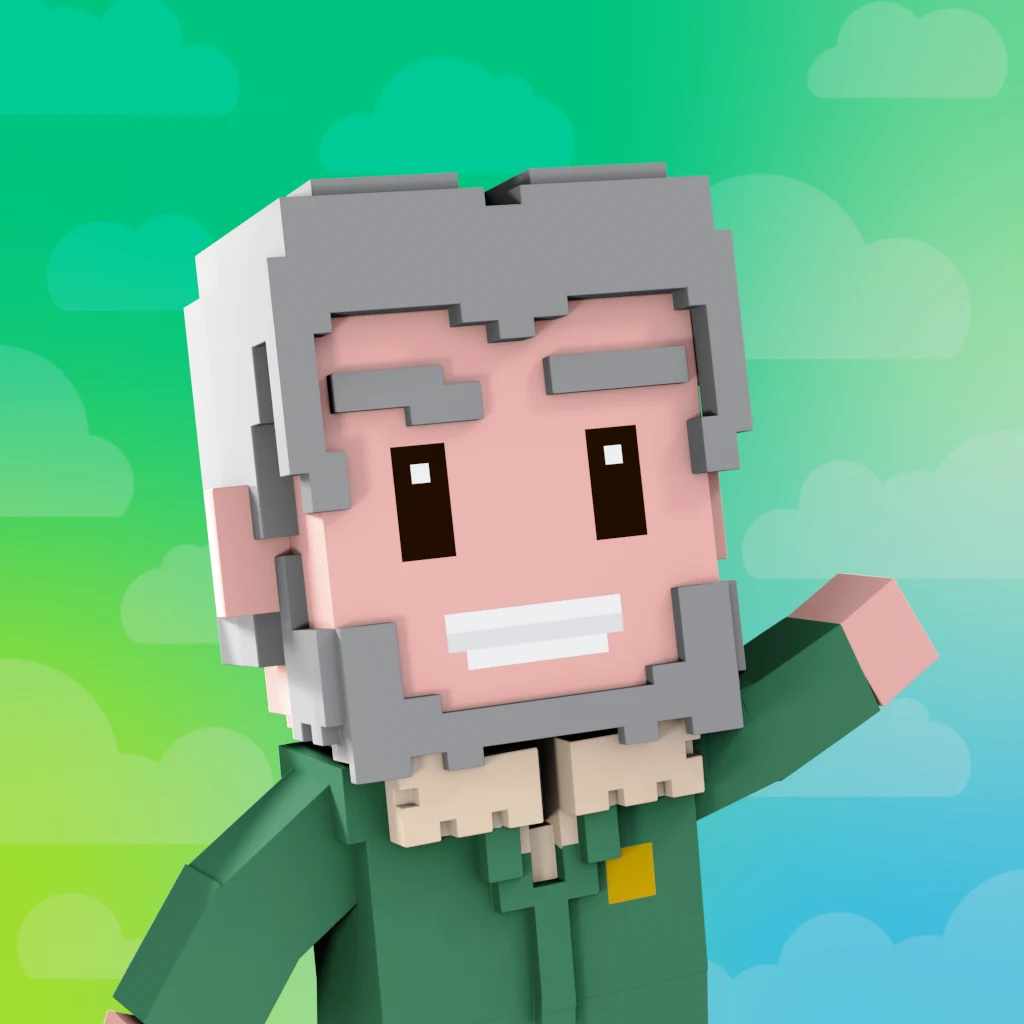 Pirate #2988 voxel render