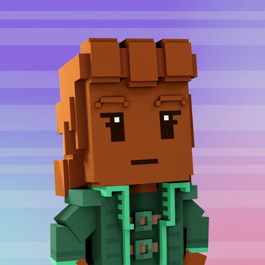 Pirate #2989 voxel render