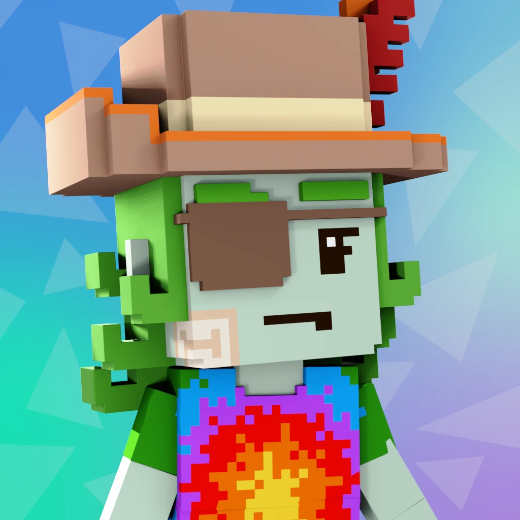 Pirate #299 voxel render