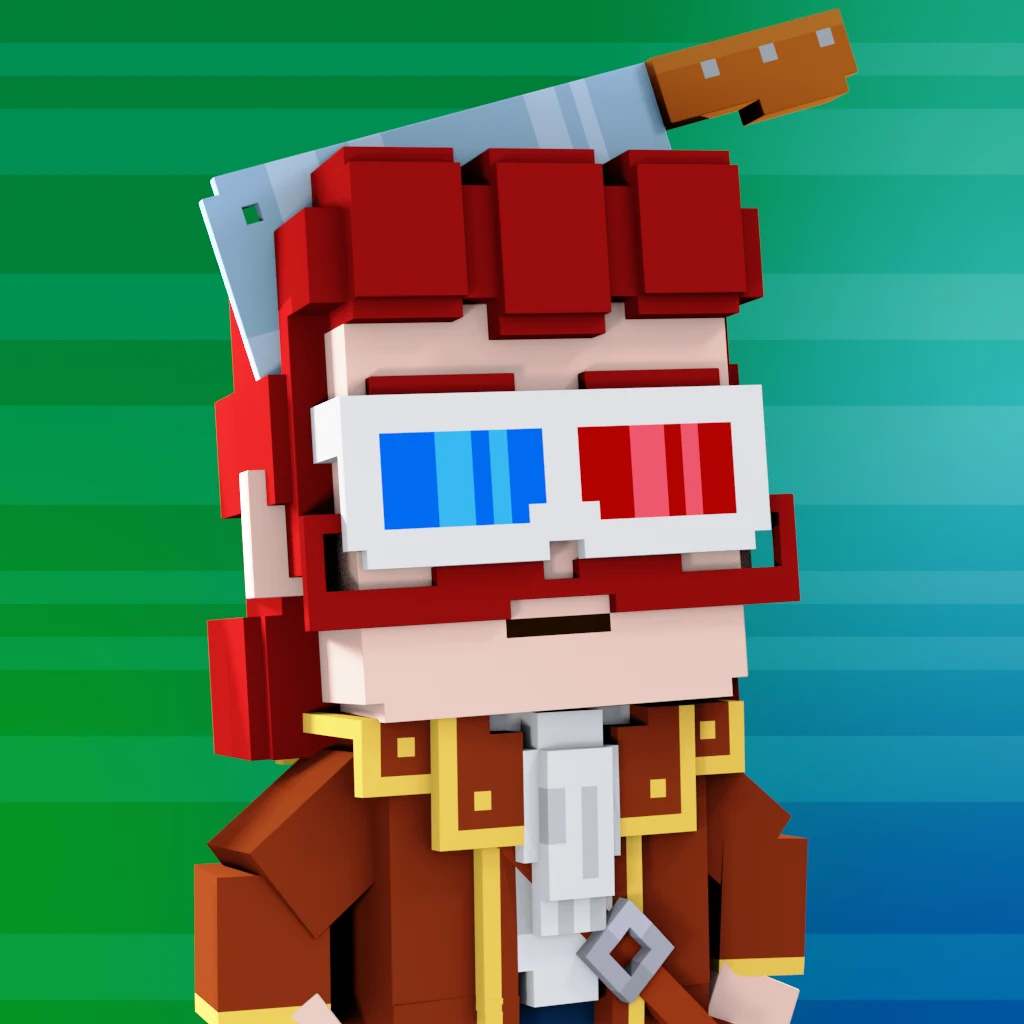Pirate #2990 voxel render