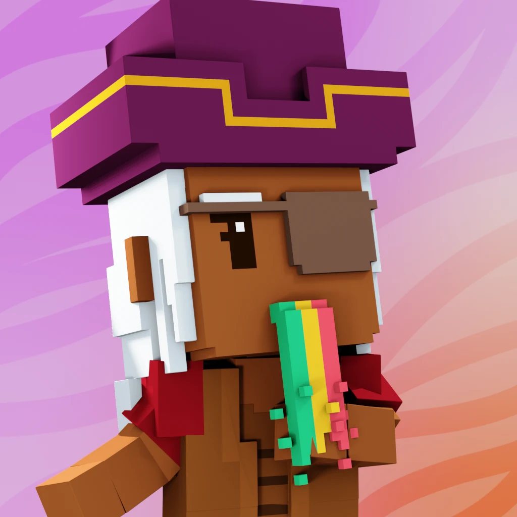 Pirate #2993 voxel render