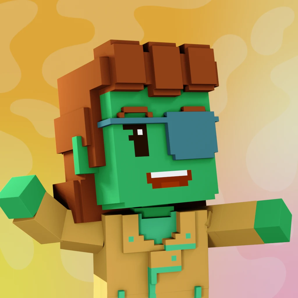 Pirate #2996 voxel render
