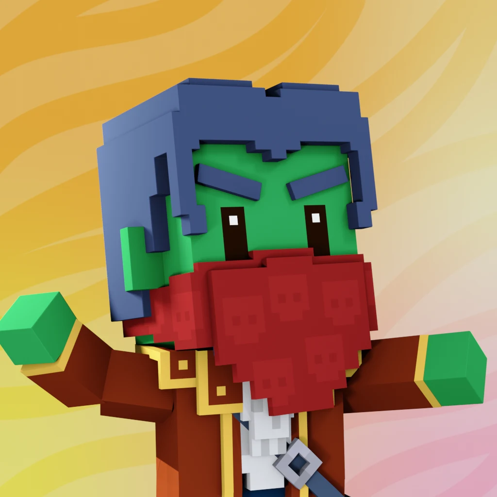 Pirate #300 voxel render