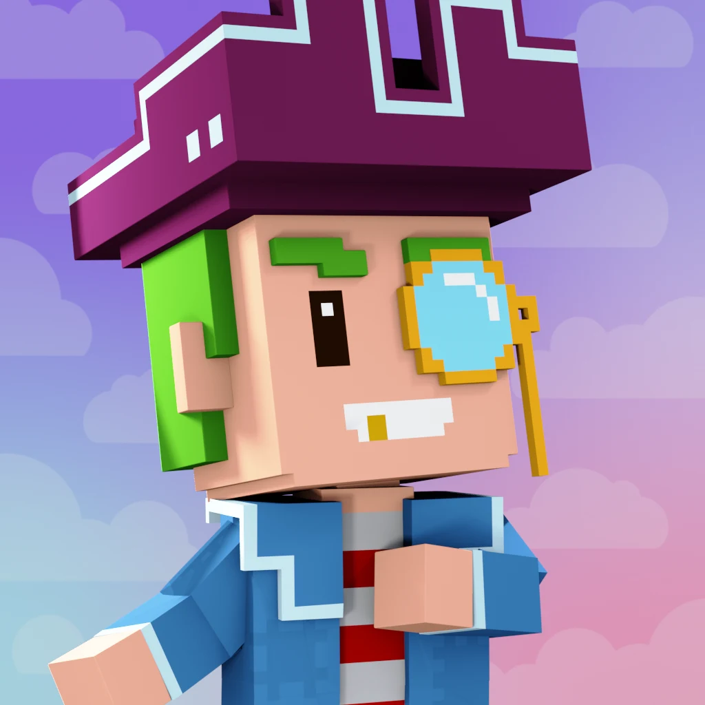Pirate #3001 voxel render