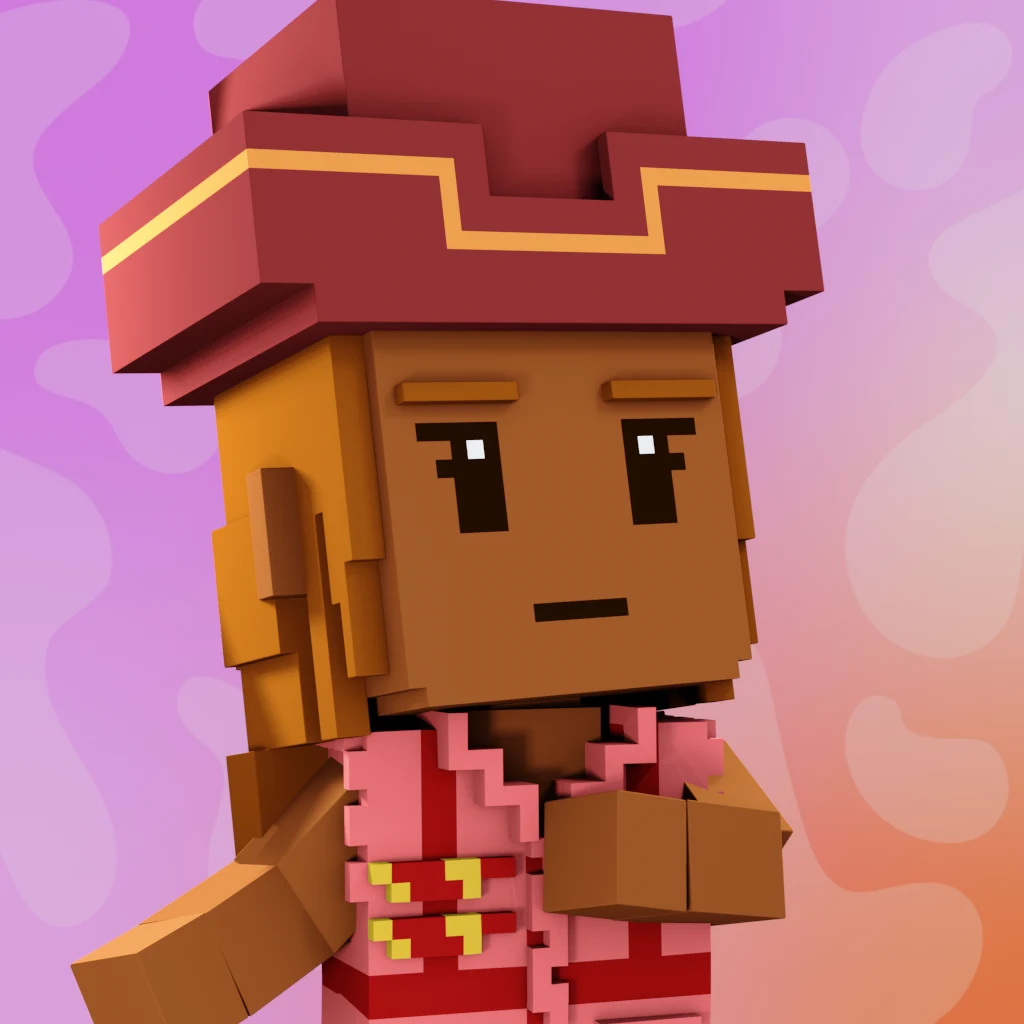 Pirate #3005 voxel render