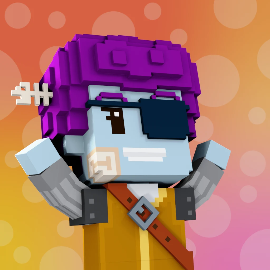 Pirate #3006 voxel render