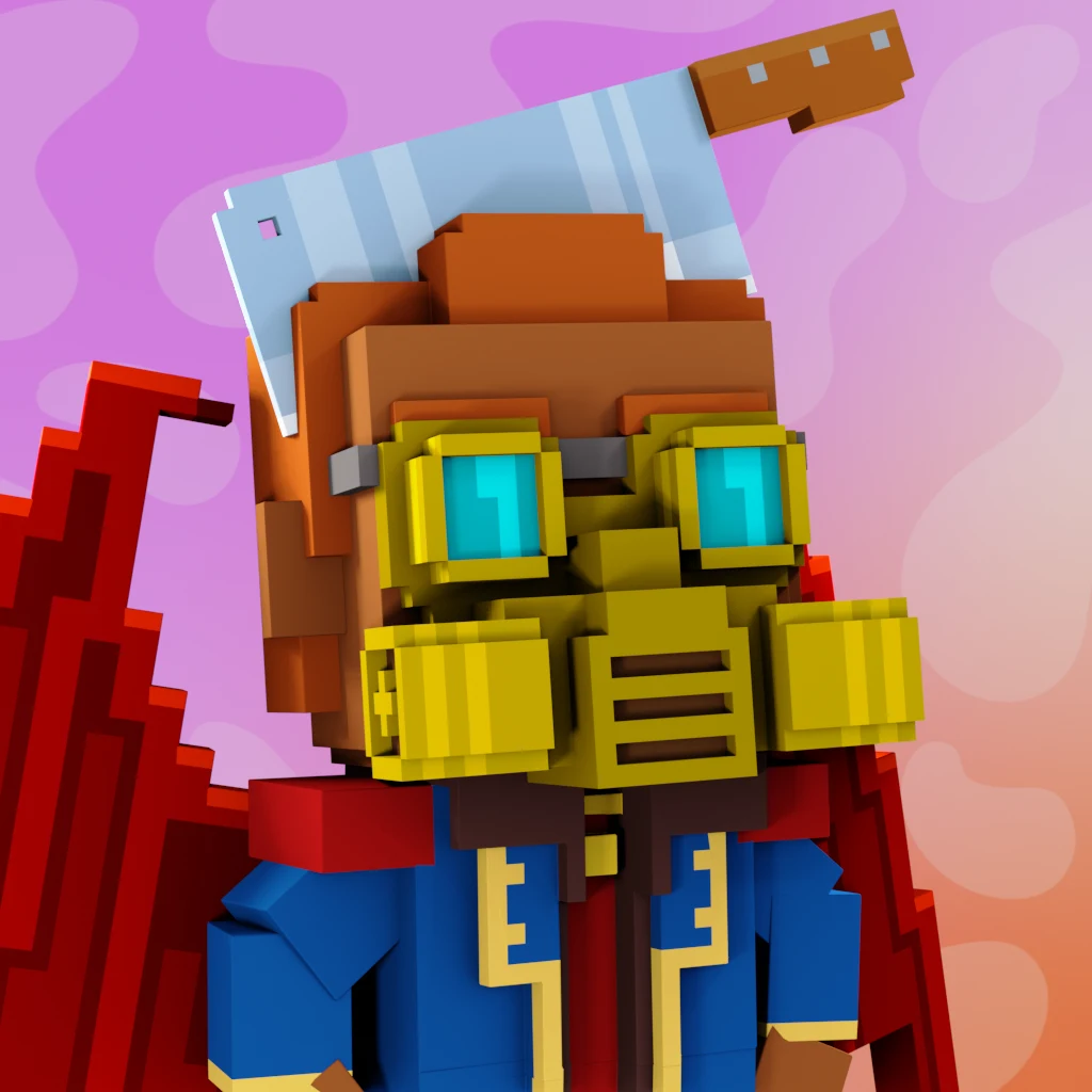 Pirate #3007 voxel render