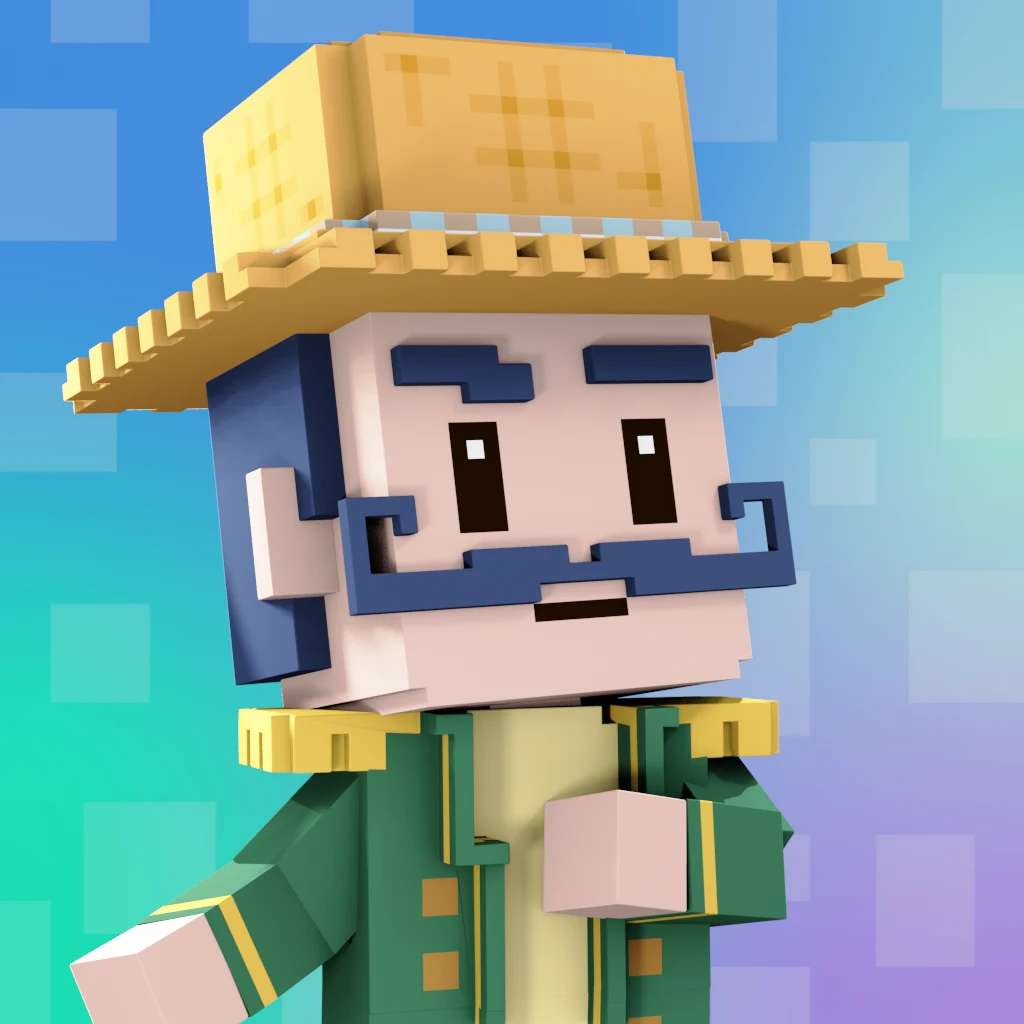 Pirate #3008 voxel render