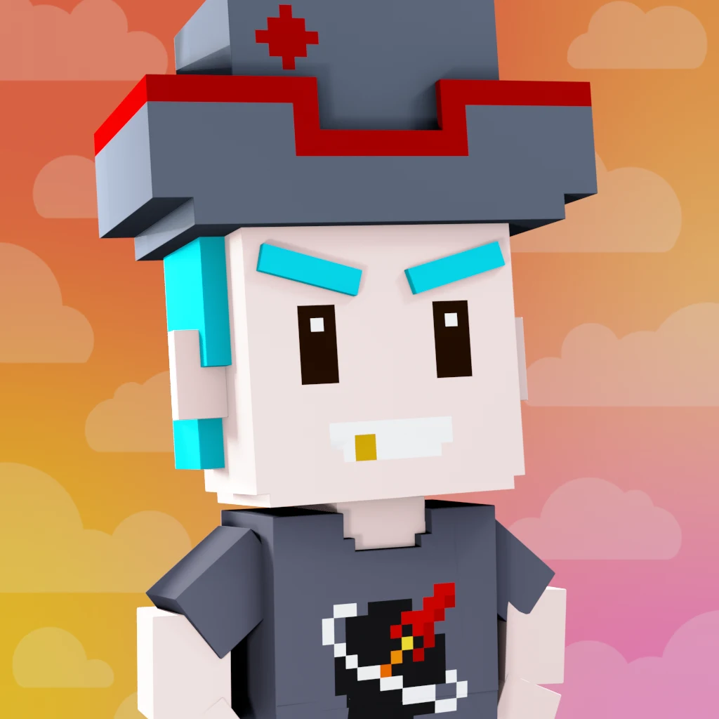 Pirate #3009 voxel render