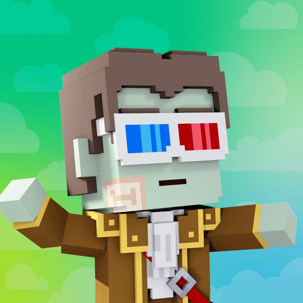 Pirate #301 voxel render