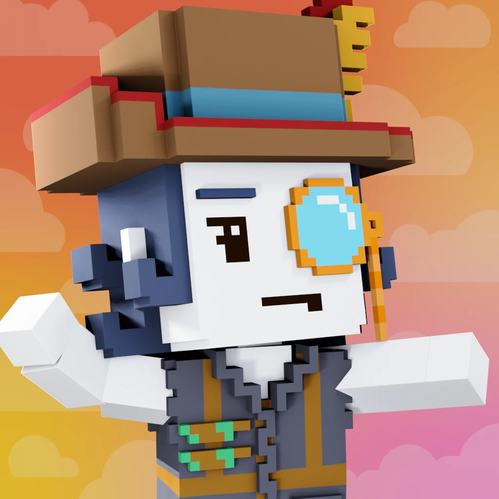 Pirate #3010 voxel render